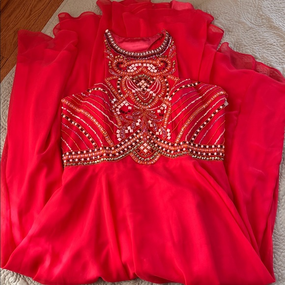 Rachel Allan Dresses & Skirts - 🆕 Rachel Allan Perfect Angels Beaded Halter A-Line Gown Prom Dress size 22